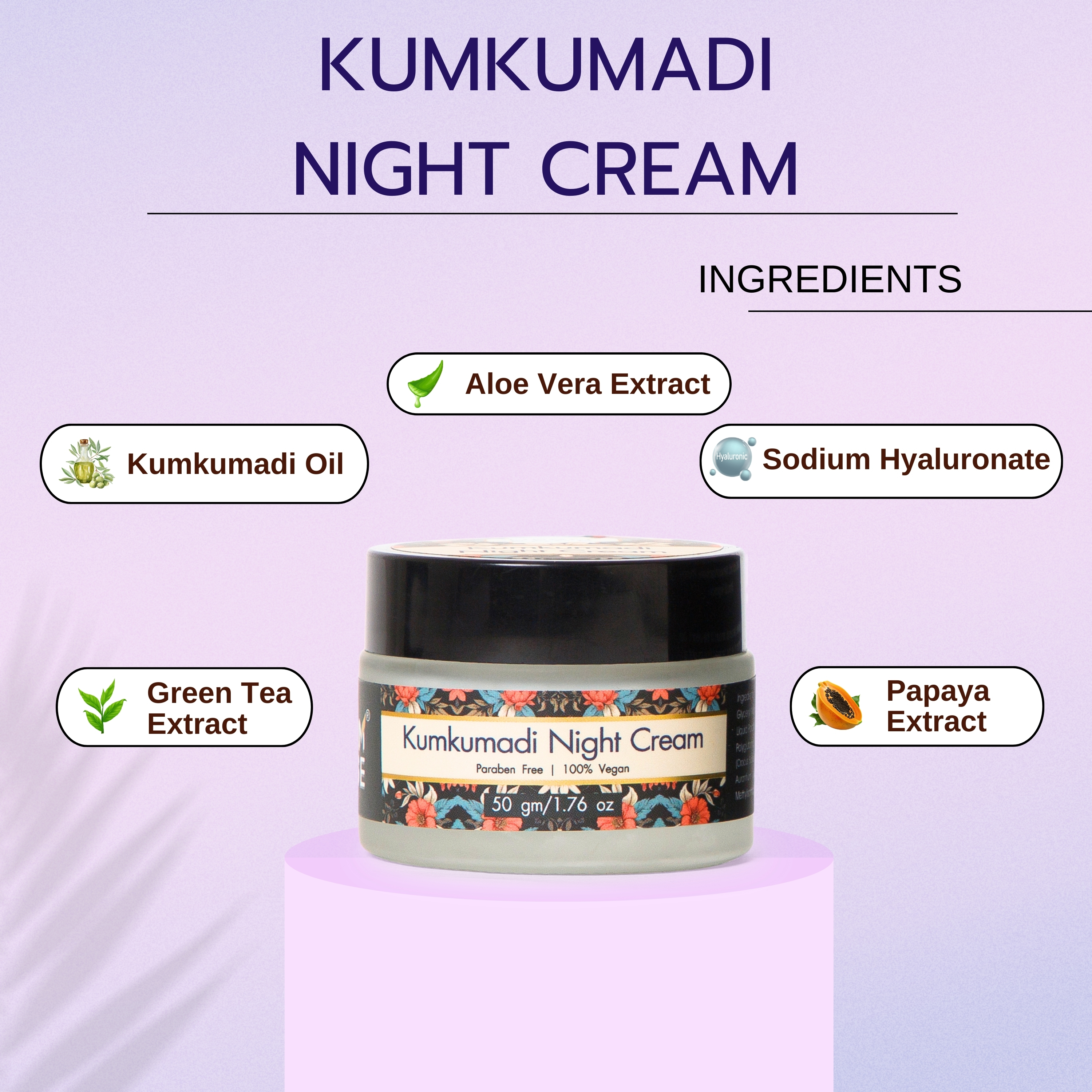 DERM EASE KUMKUMADI NIGHT CREAM